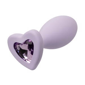 Love Crystal Booty Duo Purple Plug Set