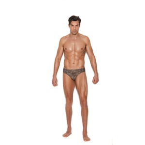 Elegant Moments Leopard Print Thong for Men