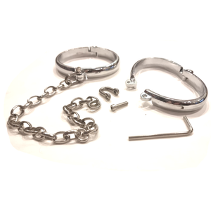 Elegant Metal Handcuffs with Chain