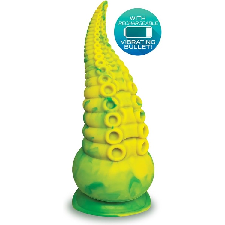 Alien Nation Octopod דילדו סיליקון פנטזיה עם בולט רוטט
