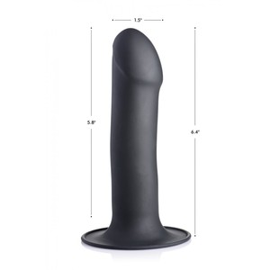 Squeeze-It Black Flexible Dildo