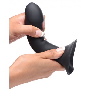 Squeeze-It Black Flexible Dildo