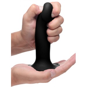 Squeeze-It Black Flexible Dildo