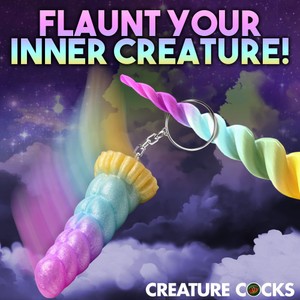 Creature Cocks Mystique Unicorn Dildo Keychain