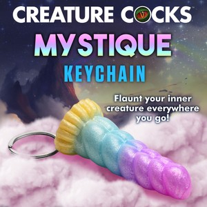 Mystique Unicorn מחזיק מפתחות דילדו חד קרן Creature Cocks