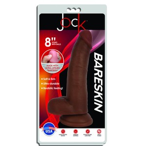 JOCK 8 Bareskin Dark דילדו עבה 21 ס"מ במגע ריאליסטי