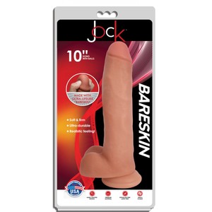 JOCK 10 Bareskin Light דילדו עבה 25 ס"מ במגע ריאליסטי