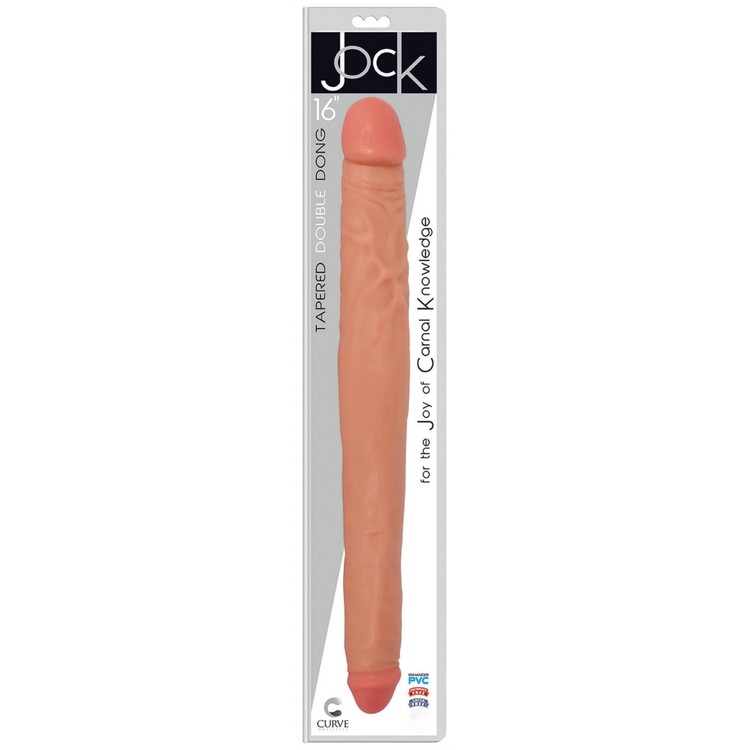 JOCK 16 Light דילדו כפול 40 ס"מ בצבע בהיר