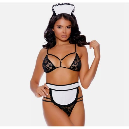 Flirty Maid Sexy Four Piece Maid Set