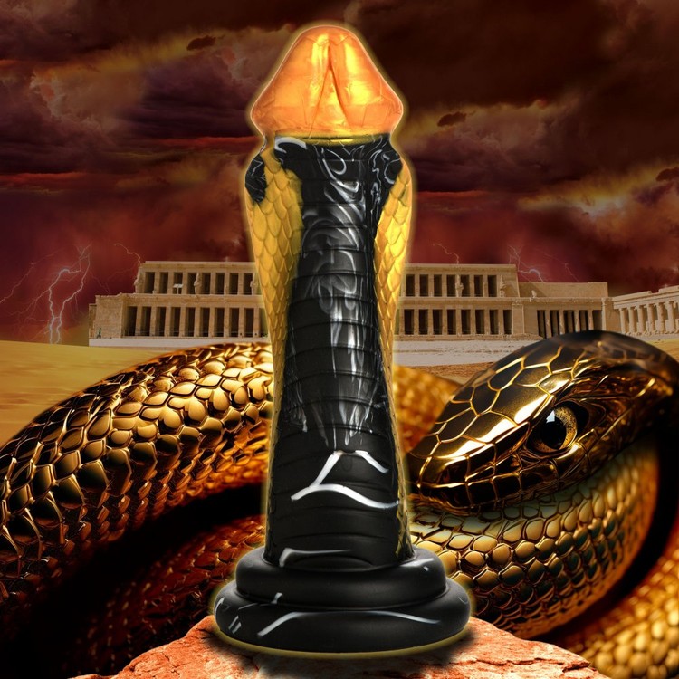 Golden Mamba דילדו סיליקון פנטזיה מעוצב כנחש קוברה  Creature Cocks