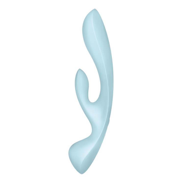 Triple Oh וויברטור דו צדדי לגירוי חיצוני פנימי או משולב Satisfyer