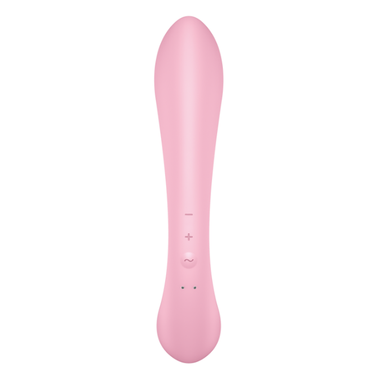 Triple Oh וויברטור דו צדדי לגירוי חיצוני פנימי או משולב Satisfyer