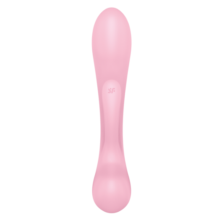 Triple Oh וויברטור דו צדדי לגירוי חיצוני פנימי או משולב Satisfyer