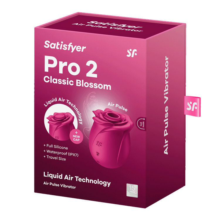 ​Pro 2 Classic Blossom וויברטור ורד ​שואב יונק וטופח Satisfyer