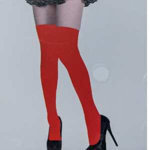 Over The Knee Socks - Red