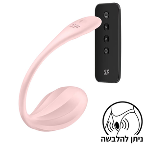 Ribbed Petal - ביצת רטט מעוקלת עם שליטה מתקדמת באפליקציה ובשלט