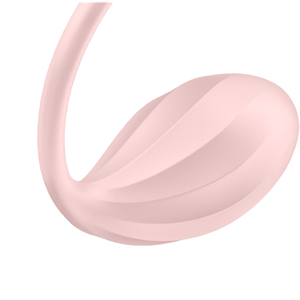 Ribbed Petal Satisfyer ביצת רטט עם אפליקציה ושלט לזוג