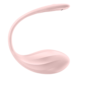 Ribbed Petal Satisfyer ביצת רטט עם אפליקציה ושלט לזוג