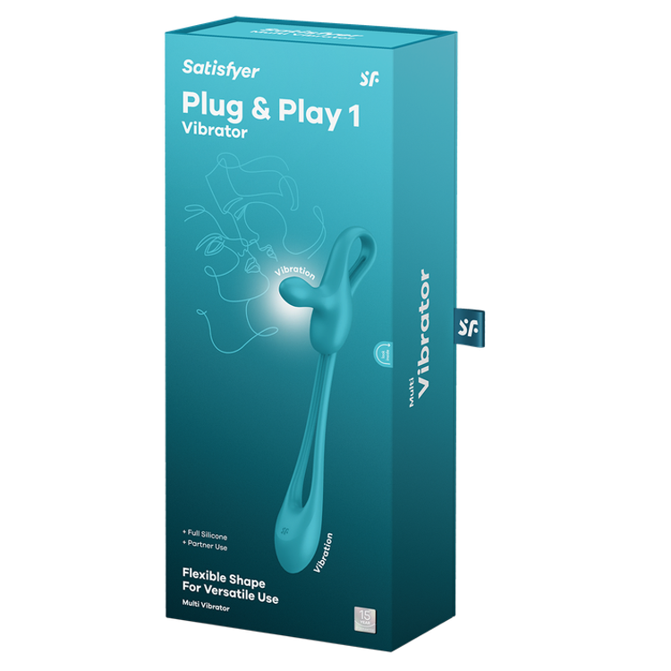 Satisfyer Play & Plug 1 קוקרינג עם פלאג אנאלי רוטט