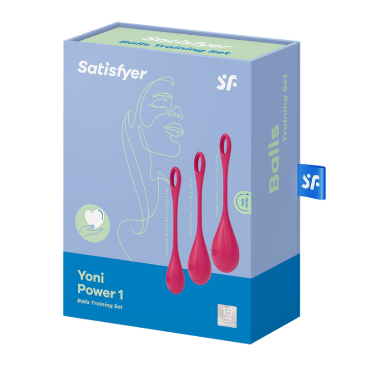 ערכת ביצים סיניות אדומות Yoni Power 1 Satisfyer