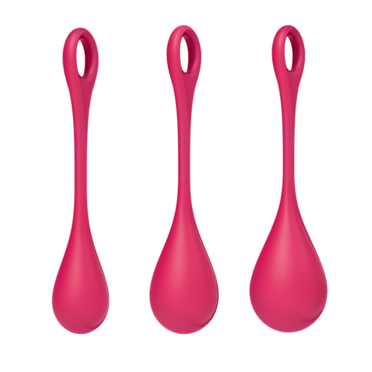 ערכת ביצים סיניות אדומות Yoni Power 1 Satisfyer