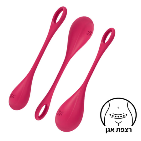 ערכת ביצים סיניות אדומות Yoni Power 1 Satisfyer