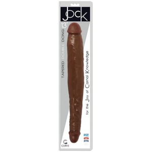 JOCK 13 Brown דילדו PVC כפול 33 ס"מ בצבע חום