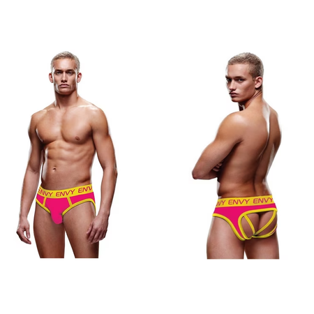 Envy Jock Briefs Yellow Pink