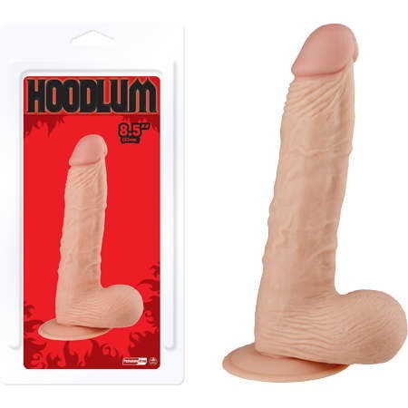 Hoodlum 8.5 דילדו PVC ריאליסטי גדול בהיר אורך 22 ס"מ עובי 4.5 ס"מ NMC