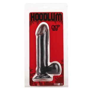 Hoodlum 8.5 דילדו PVC ריאליסטי שחור גדול אורך 22 ס"מ עובי 4.5 ס"מ NMC