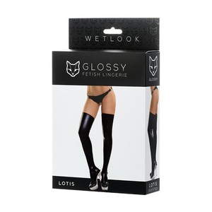 Glossy Lotis Erolanta גרביים ארוכות דמוי עור