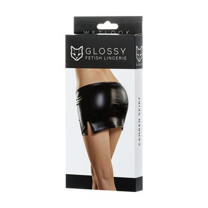 Glossy Camren Mini Skirt Erolanta חצאית מיני דמוי עור
