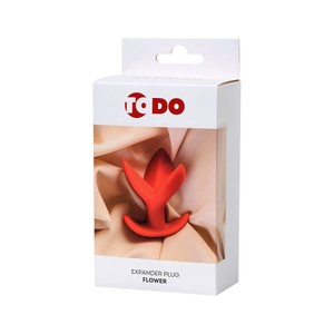 ToDo Flower פלאג סיליקון אדום טריפל מתרחב