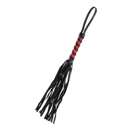 פלוגר קצר דמוי-עור עם ידית שחור-אדום Anonymo