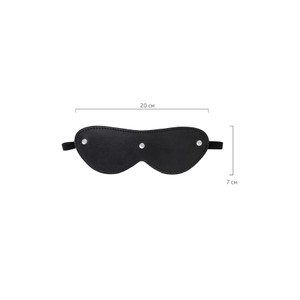 Anonymo Blindfold 0204 כיסוי עיניים דמוי עור עם ניטים