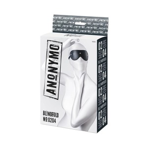 Anonymo Blindfold 0204 כיסוי עיניים דמוי עור עם ניטים