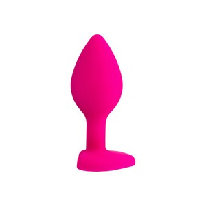 ToDo Diamond Heart pink S  פלאג סיליקון לב קטן