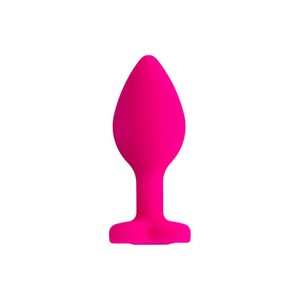 ToDo Diamond Heart pink S  פלאג סיליקון לב קטן