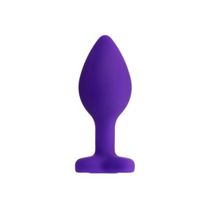 ToDo Diamond Heart purple S  פלאג סיליקון לב קטן