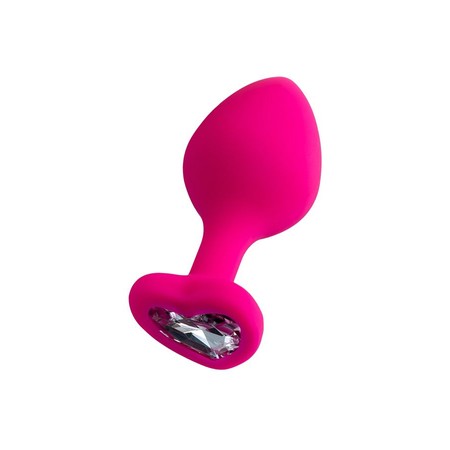 ToDo Diamond Heart pink M  פלאג סיליקון לב בינוני