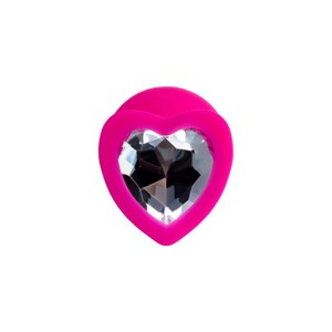 ToDo Diamond Heart pink M  פלאג סיליקון לב בינוני