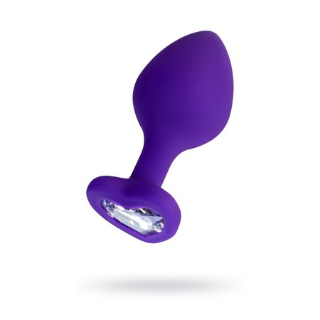 ToDo Diamond Heart purple M פלאג סיליקון לב בינוני