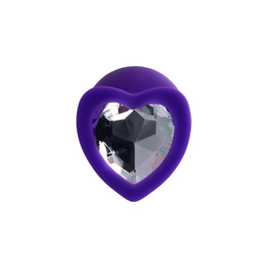 ToDo Diamond Heart purple M פלאג סיליקון לב בינוני
