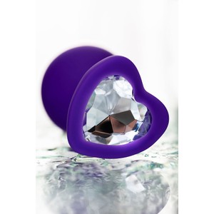 ToDo Diamond Heart purple M פלאג סיליקון לב בינוני