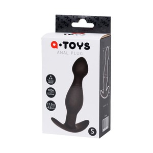 a-Toys Anal Butt Plug S באט פלאג שחור סיליקון