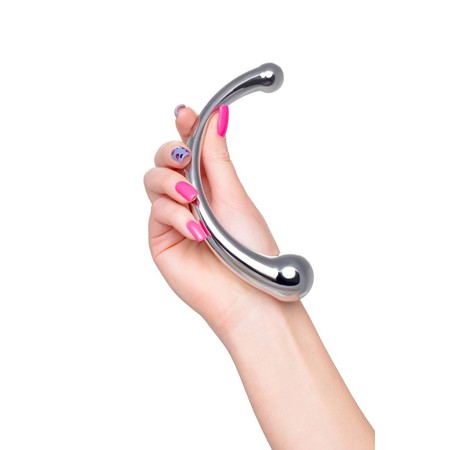 דילדו מתכת דו-צדדי אורך 21 ס"מ Metal by Toyfa