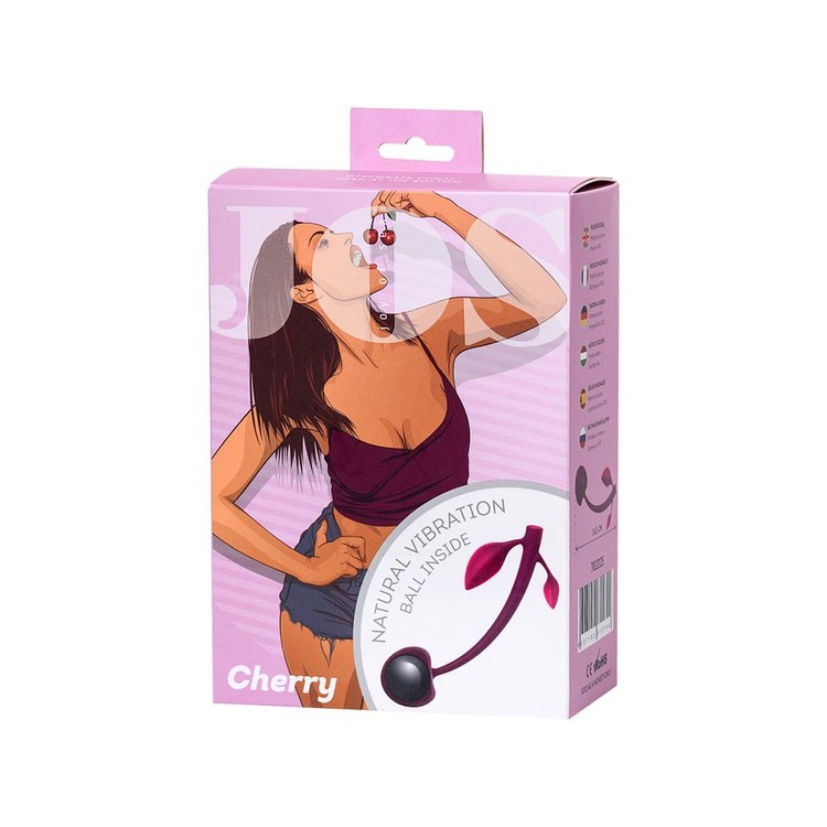 Jos Cherry ביצה סינית מסיליקון במראה דובדבן