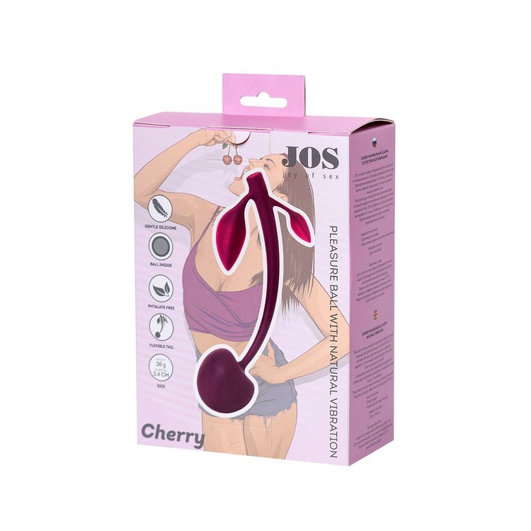 Jos Cherry ביצה סינית מסיליקון במראה דובדבן