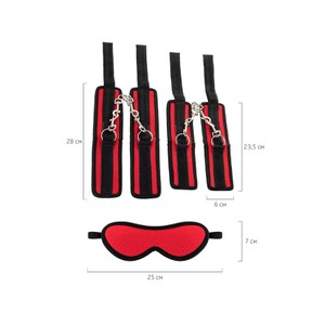Anonymo Bondage Set 0705 ערכת קשירה בצבע אדום