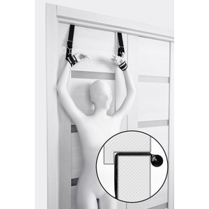 Anonymo Door Cuffs 0702 אזיקים כסופים לתליה מהדלת